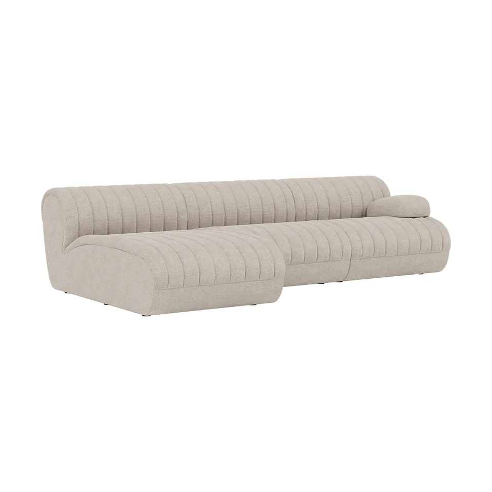 Coltre divano modulare, Configurazione 3, turf-sand, 3 posti Muuto