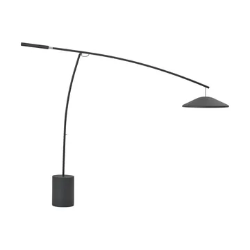 Contra lampada da terra - Antracite black-calcestruzzo, 188 cm - Muuto