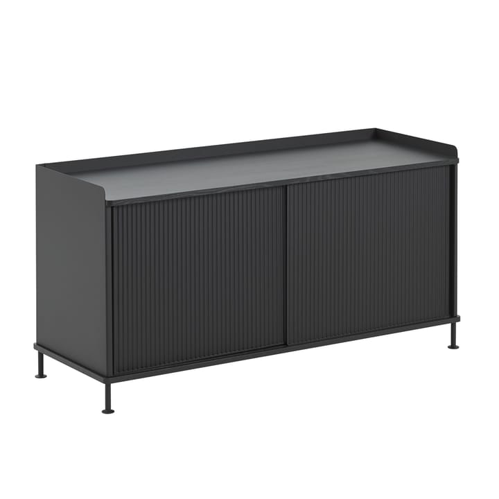 Credenza Enfold bassa 125x45x63 cm - Black-Black - Muuto