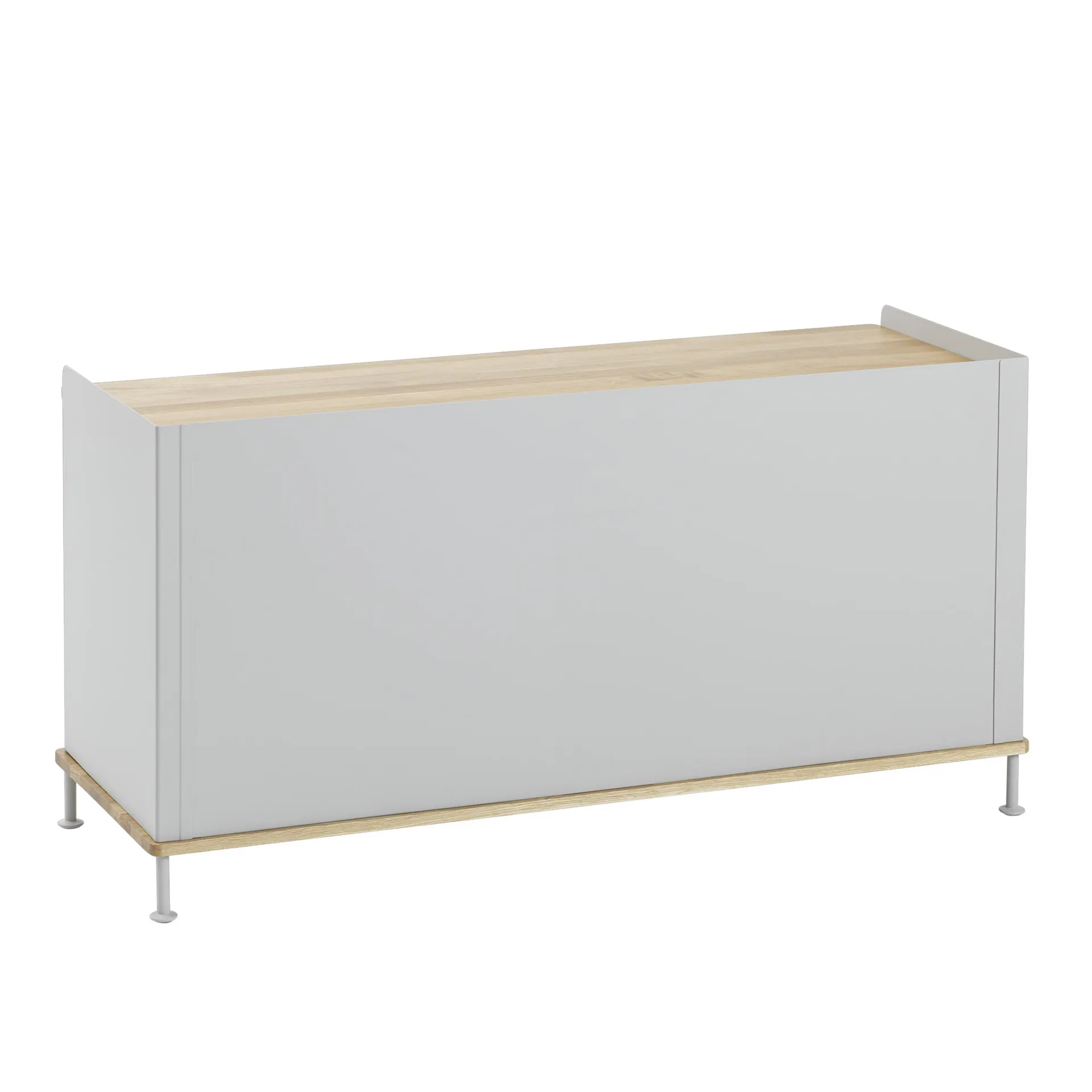 Credenza Enfold bassa 125x45x63 cm, Oak-Grey Muuto
