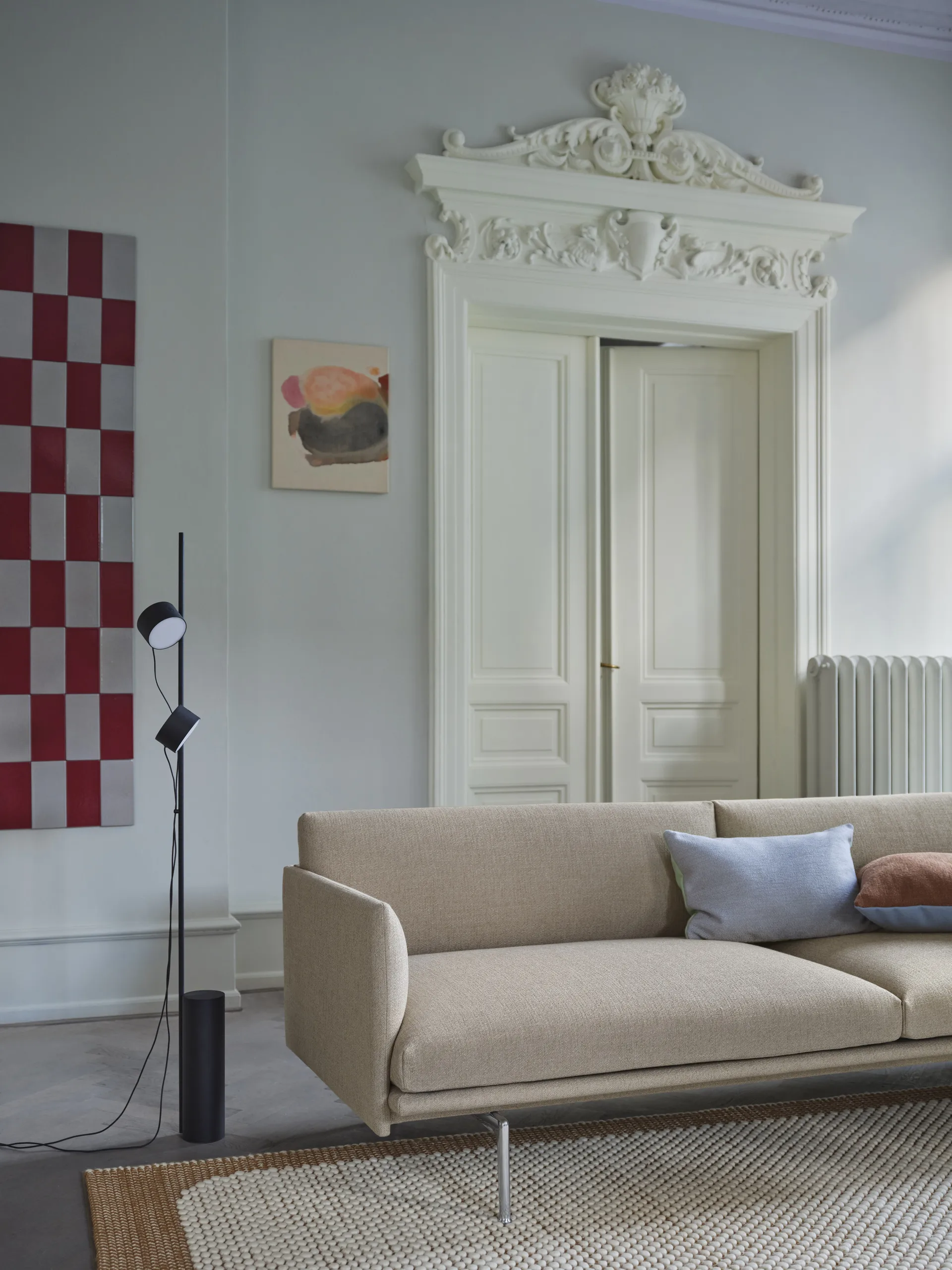 Cuscino Mingle 35x55 cm, Azzurro-Menta Muuto