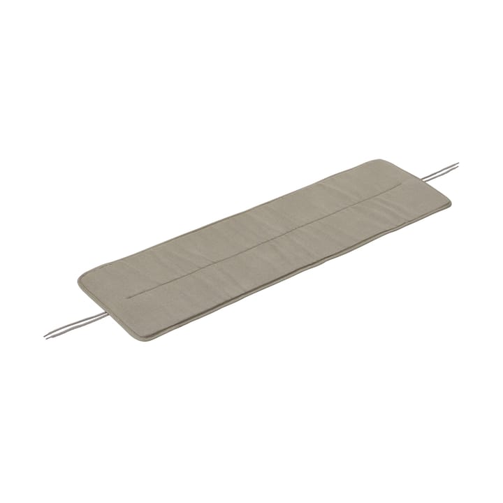 Cuscino per panchina in acciaio Linear 110x32,5 cm - Grigio chiaro - Muuto