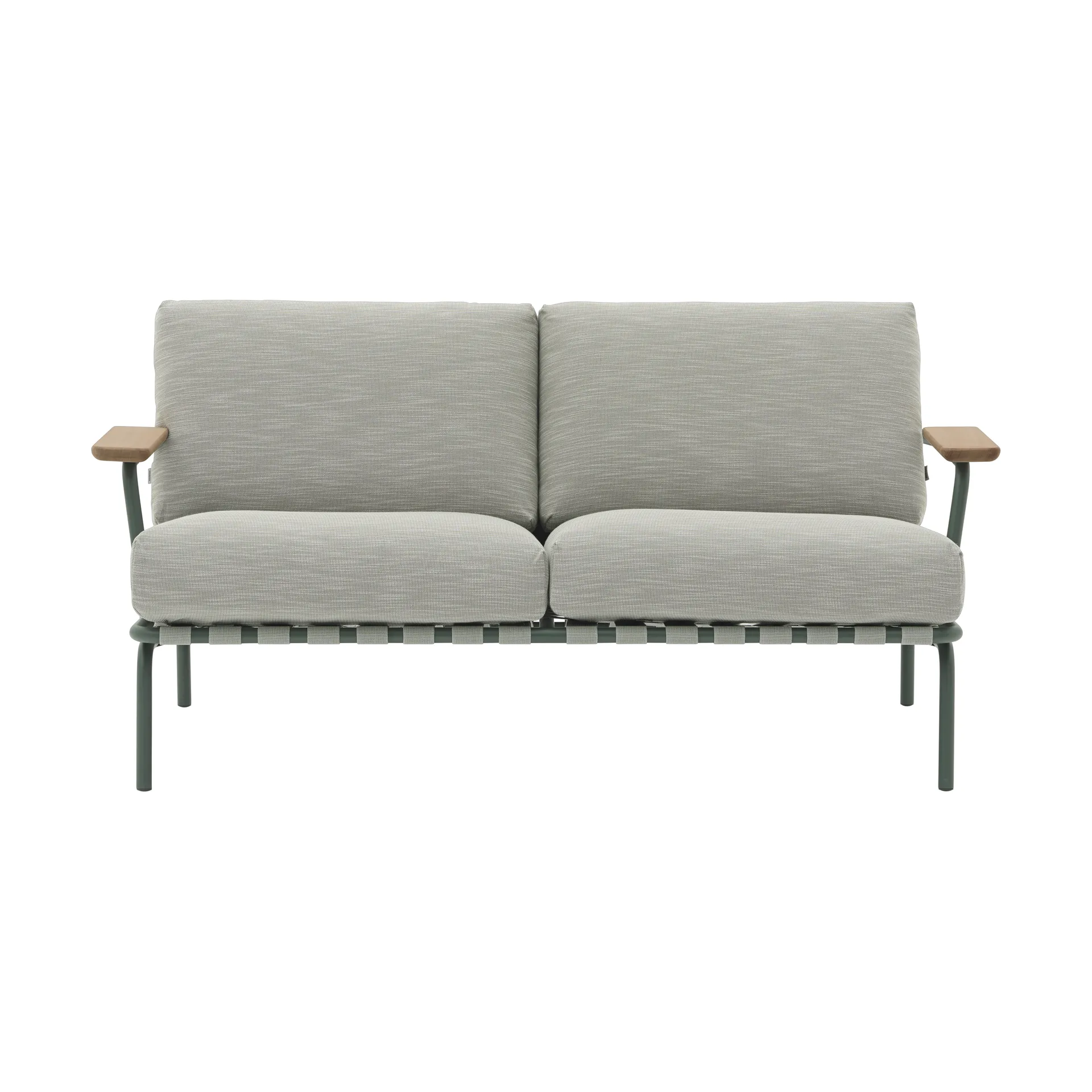 Divano a 2 posti Settle, Ribbed Weave 2 Dark green Muuto