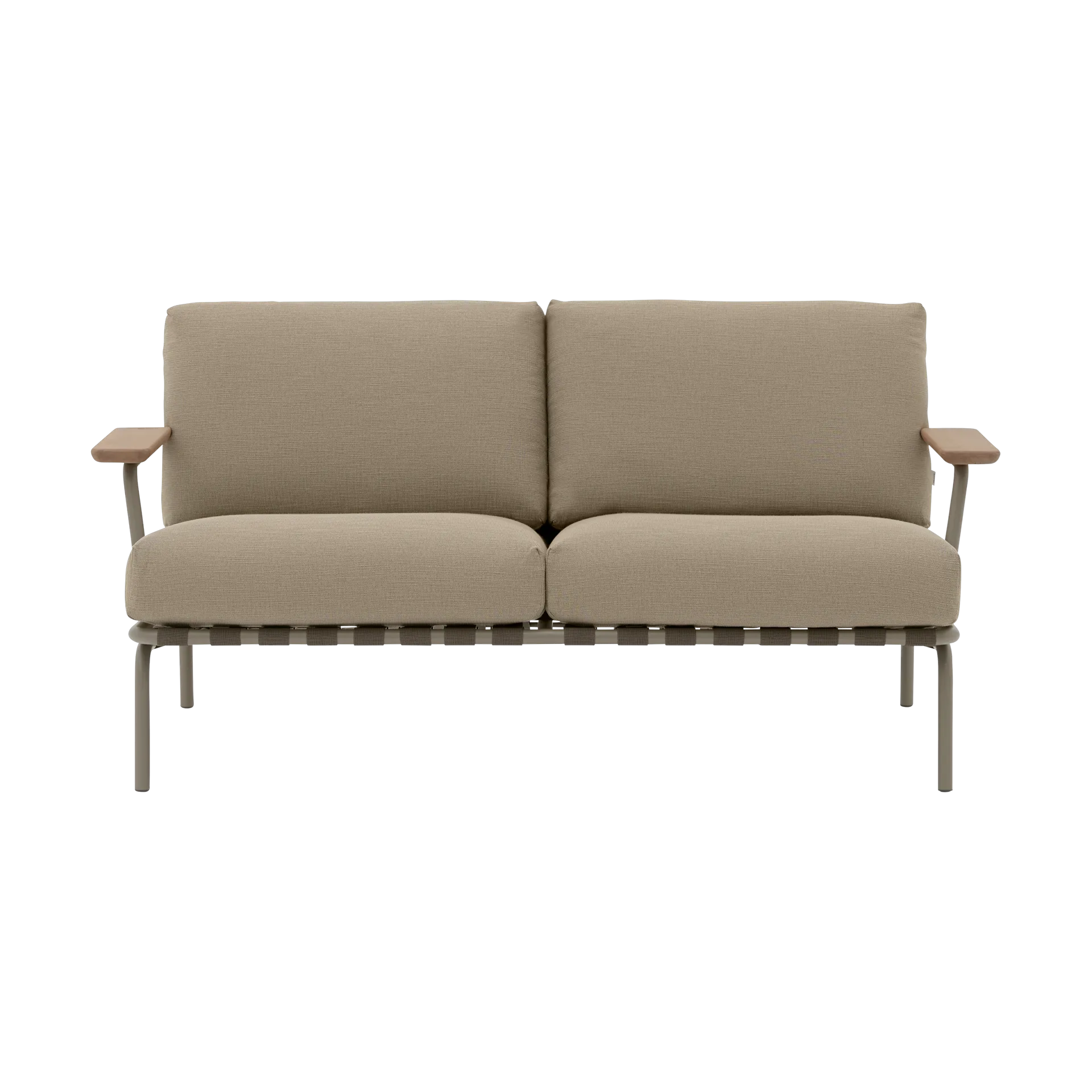 Divano a 2 posti Settle, Ribbed Weave 5 Taupe Muuto