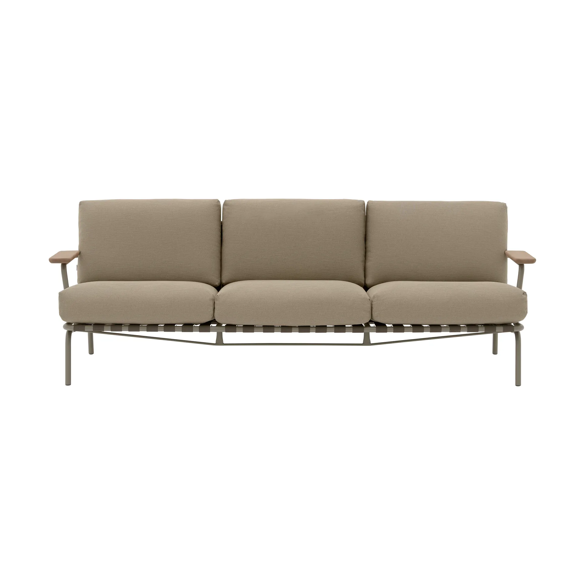 Divano a 3 posti Settle, Ribbed Weave 5 Taupe Muuto