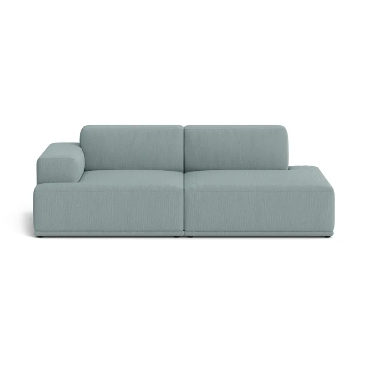 Divano modulare morbido Connect a 2 posti A+D rewool 718 - Muuto