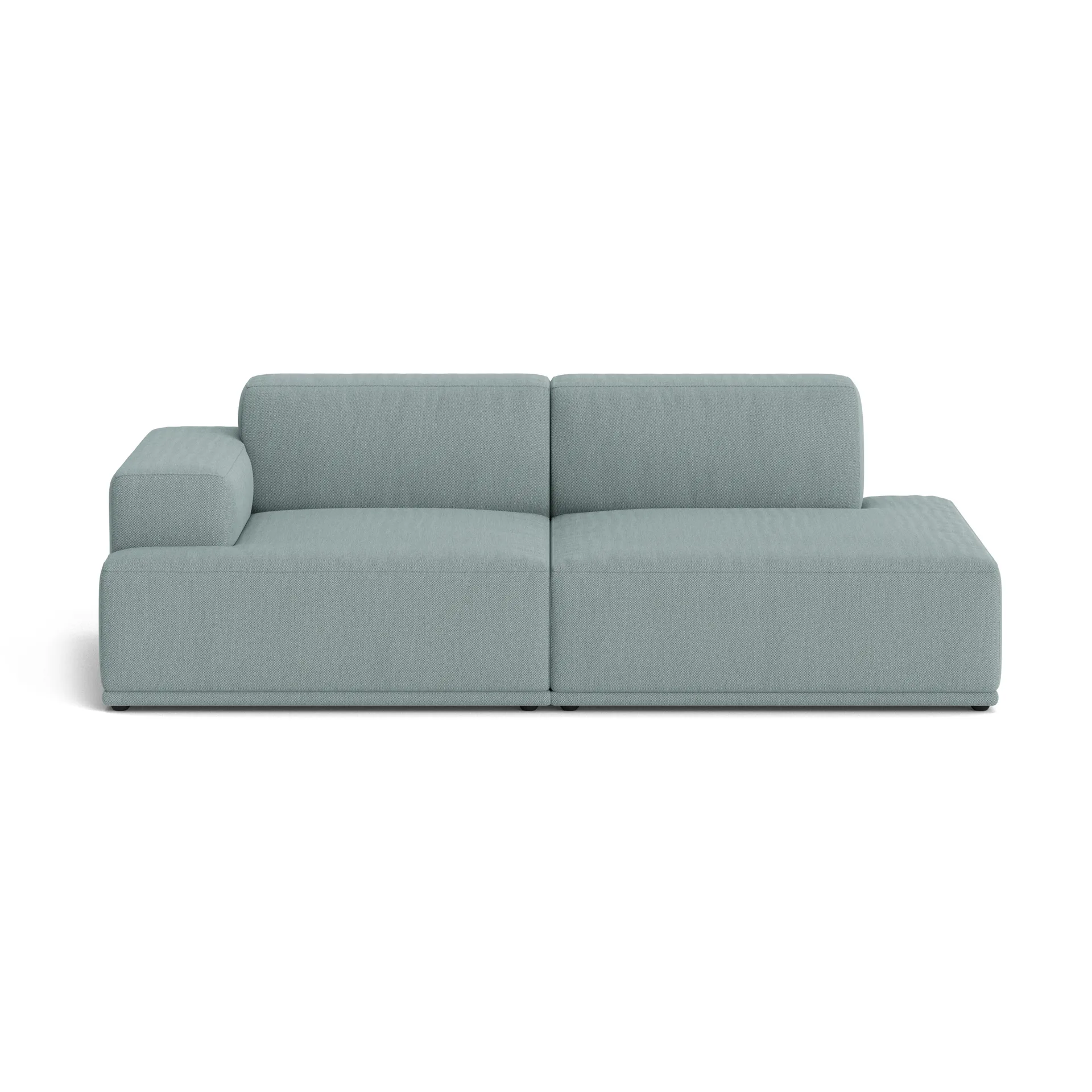 Divano modulare morbido Connect a 2 posti A+D rewool 718 Muuto