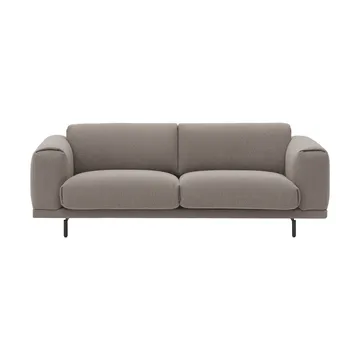 Divano Rest - Divano 3 posti, Hearth 6 grey-gambe nere - Muuto