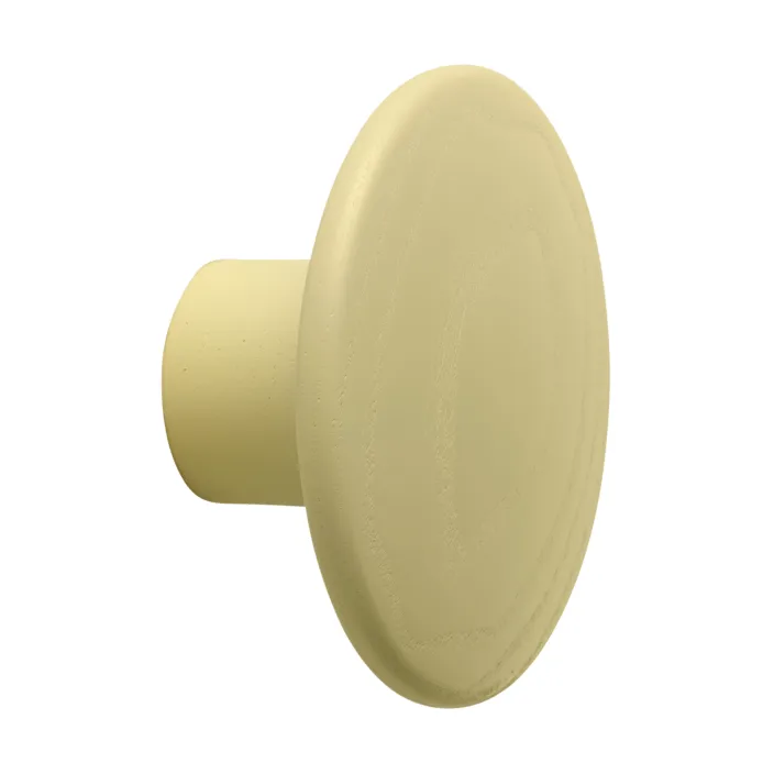 Dots Wood appendiabiti, Giallo-beige, Ø6,5 cm Muuto