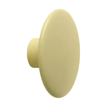Dots Wood appendiabiti - Giallo-beige, Ø9 cm - Muuto