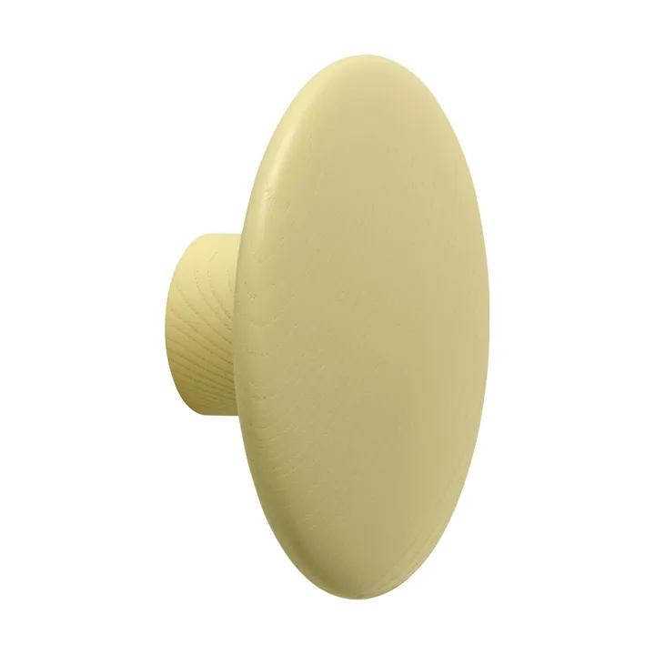 Dots Wood appendiabiti - Giallo-beige, Ø9 cm - Muuto