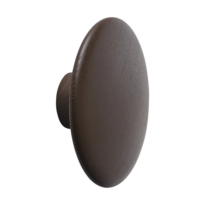 Dots Wood appendiabiti - Rosso bruno, Ø13 cm - Muuto