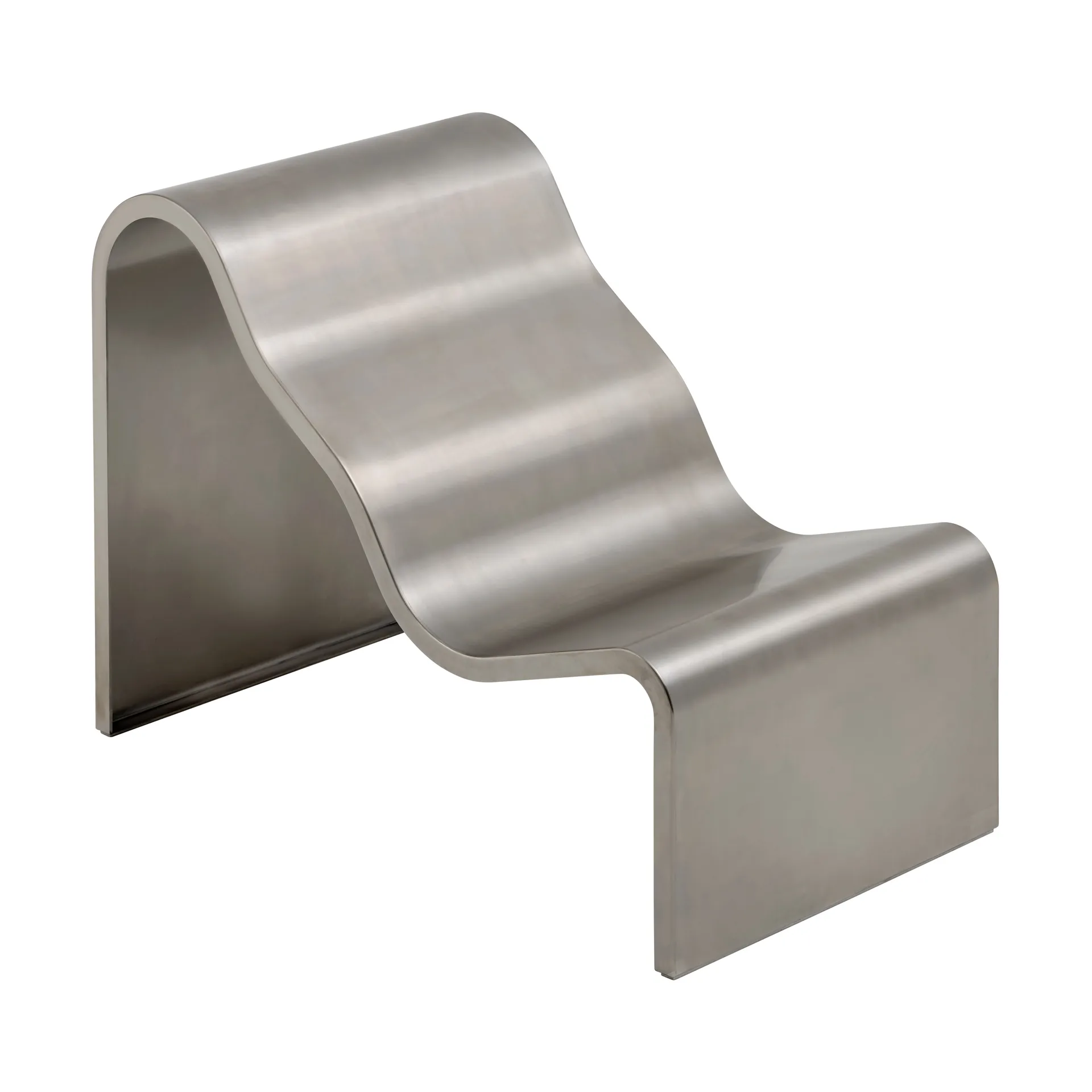 Dream View panca, Acciaio spazzolato, 60 cm Muuto