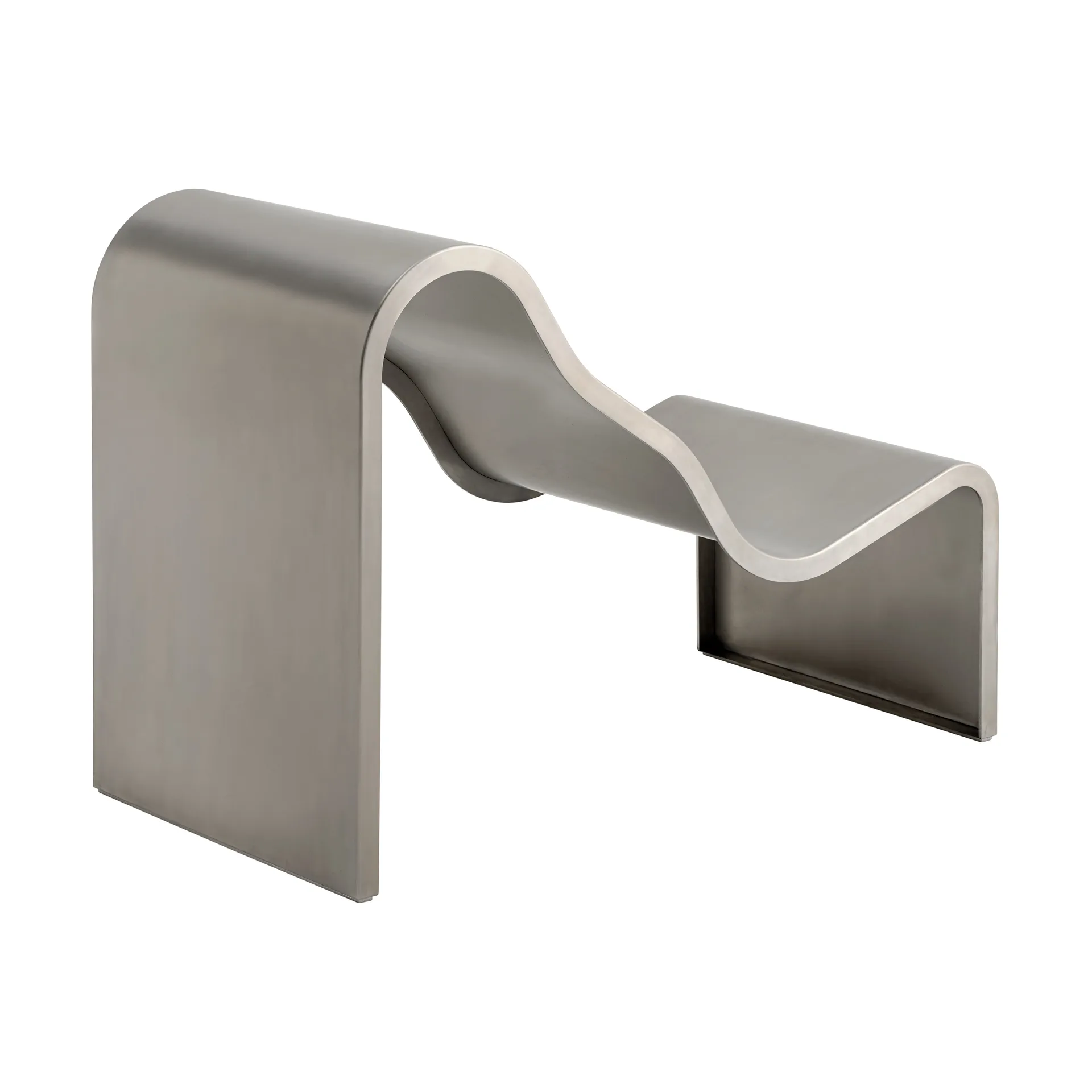 Dream View panca, Acciaio spazzolato, 60 cm Muuto