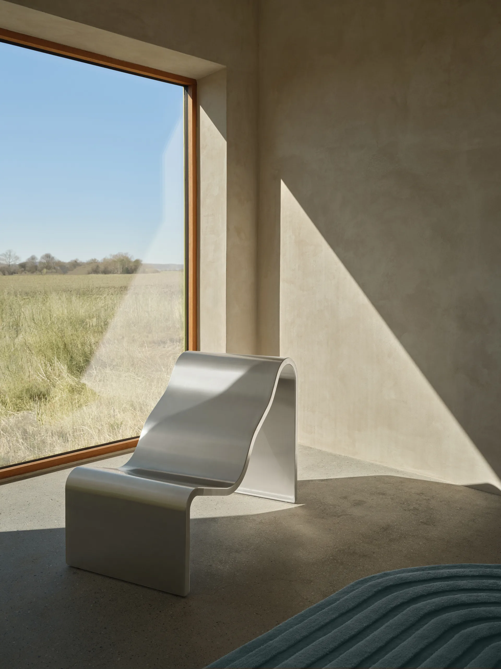 Dream View panca, Acciaio spazzolato, 60 cm Muuto