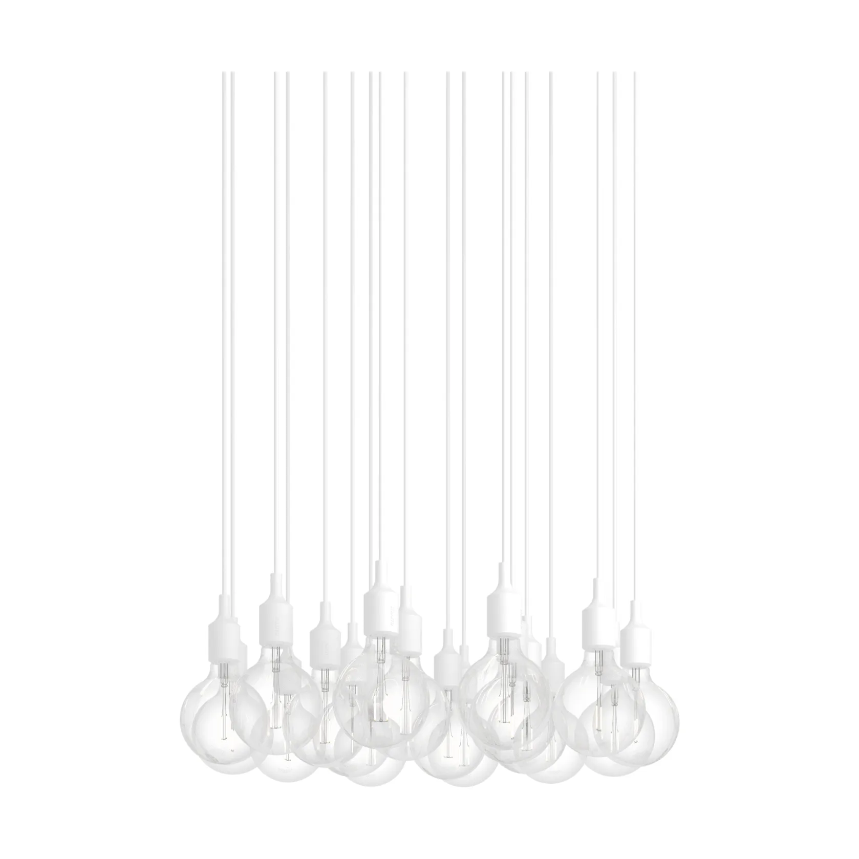 E27 Pendant Cluster 18 sospensione, Bianco Muuto