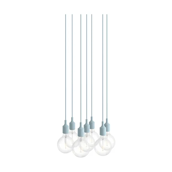 E27 Pendant Cluster 7 lampadario - Azzurro chiaro - Muuto