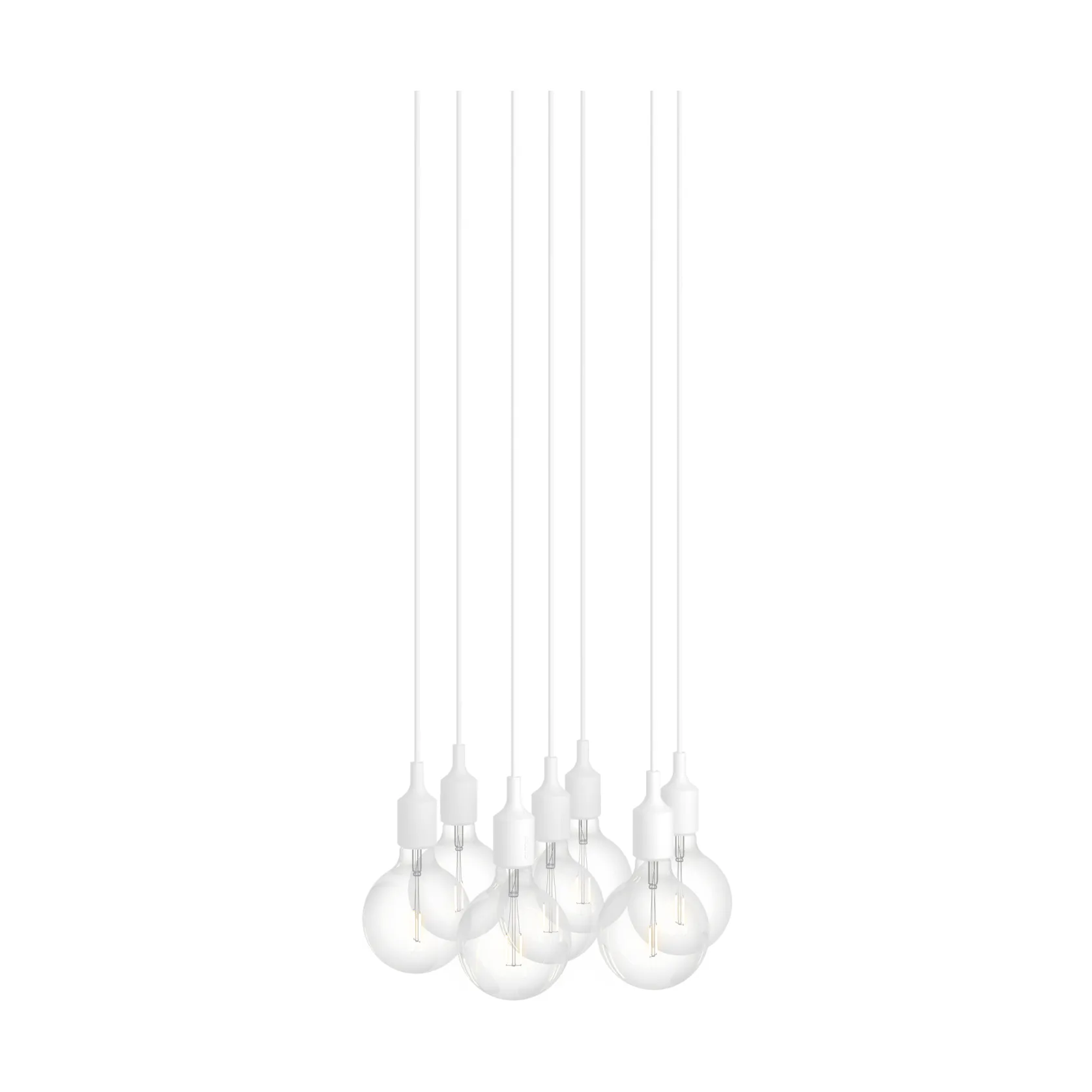 E27 Pendant Cluster 7 lampadario, Bianco Muuto