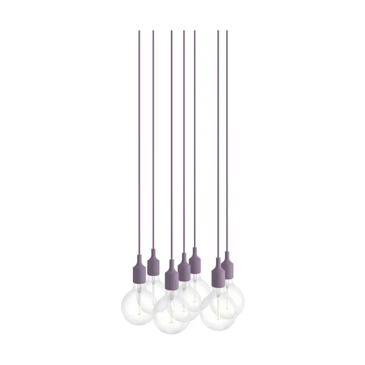 E27 Pendant Cluster 7 lampadario - Dusty lilac - Muuto