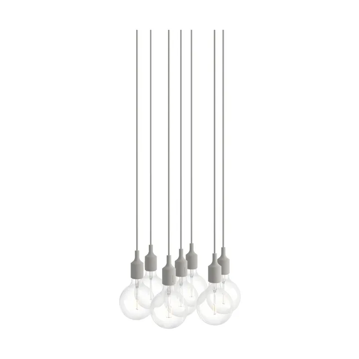 E27 Pendant Cluster 7 lampadario - Light grey - Muuto