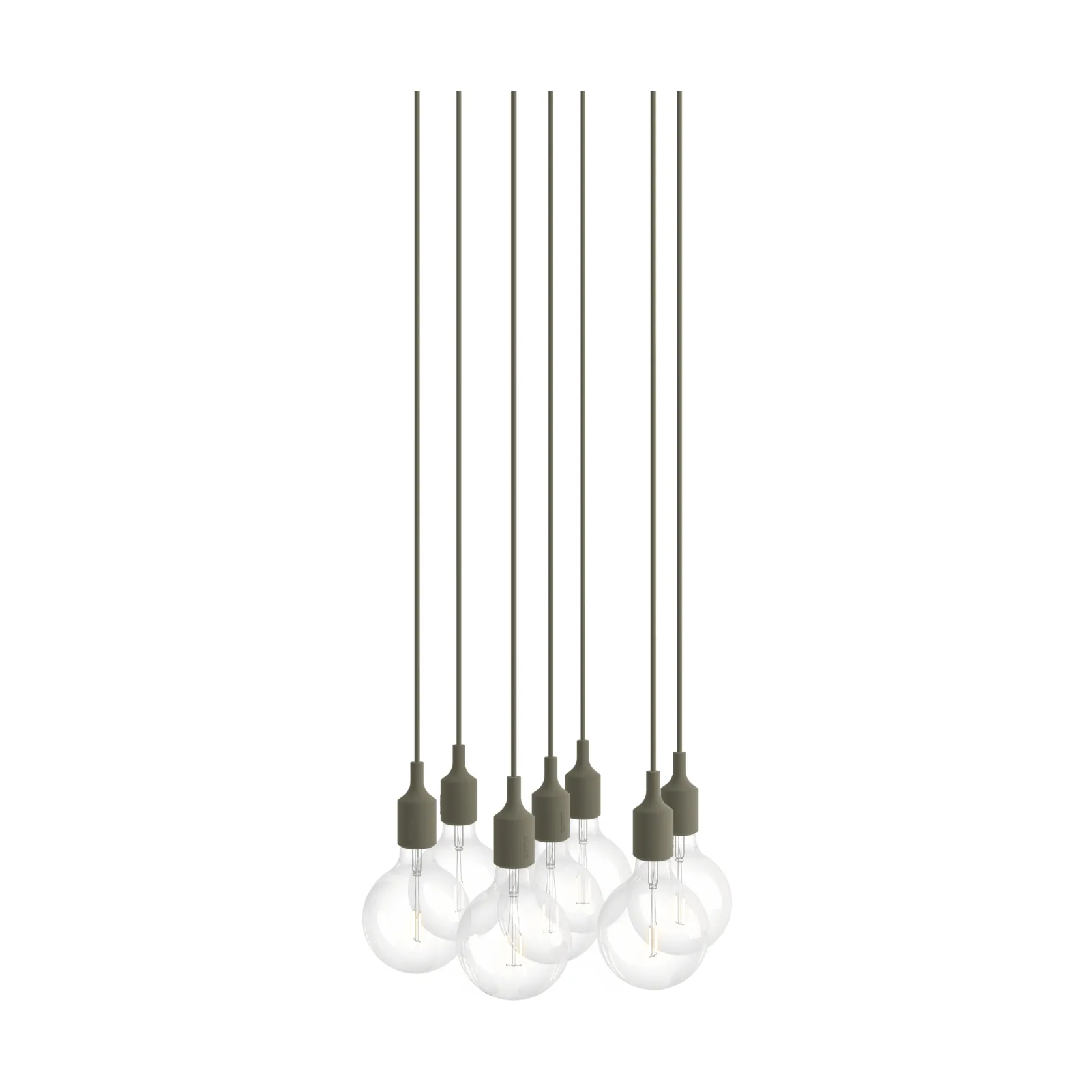 E27 Pendant Cluster 7 lampadario, Oliva Muuto