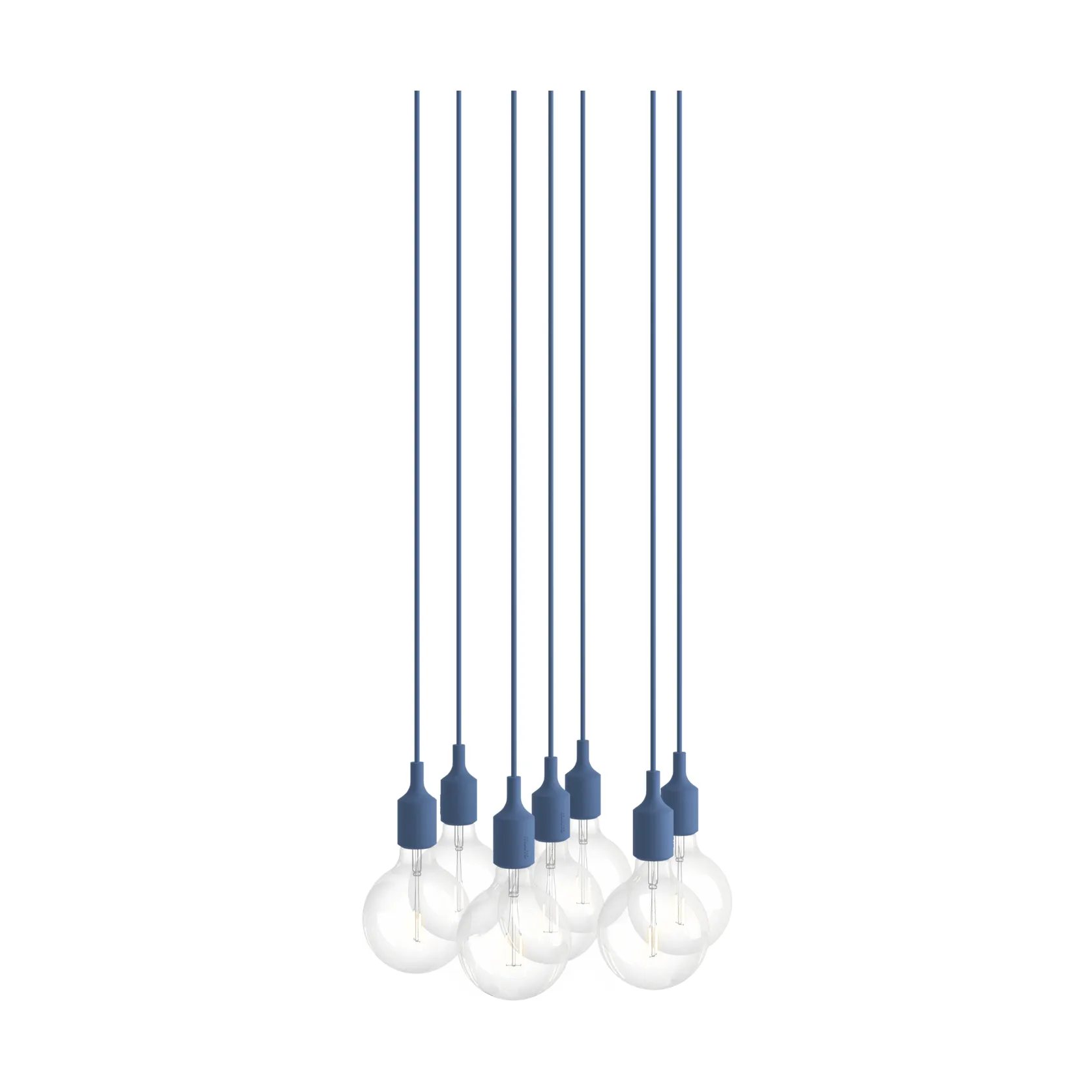 E27 Pendant Cluster 7 lampadario, Pale blue Muuto