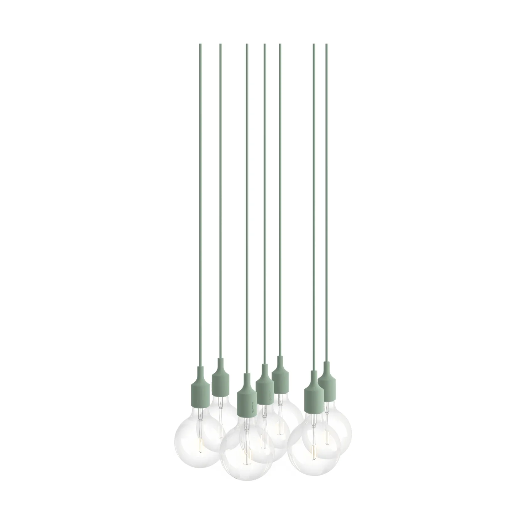 E27 Pendant Cluster 7 lampadario, Verde chiaro Muuto