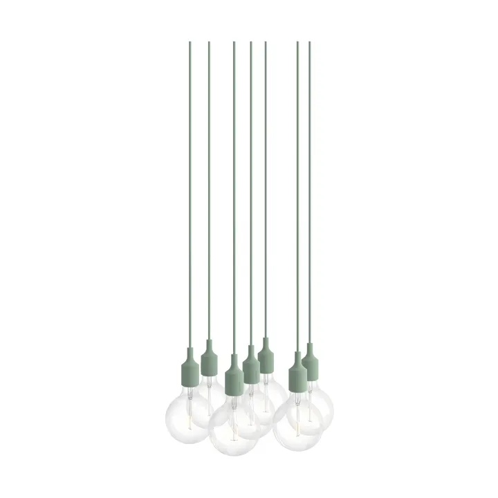 E27 Pendant Cluster 7 lampadario - Verde chiaro - Muuto