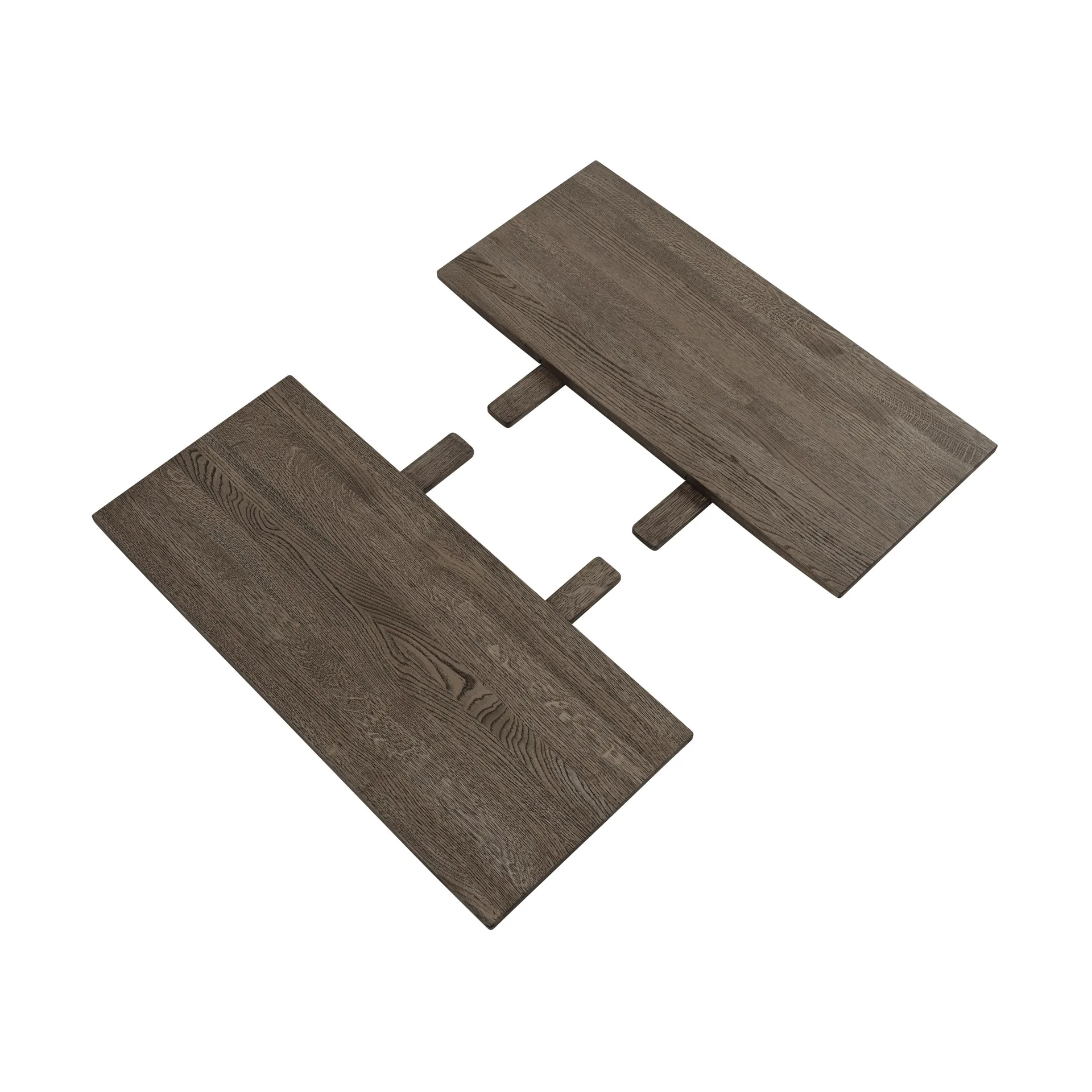 Earnest Extendable set di 2 prolunghe, Quercia oliata scura Muuto