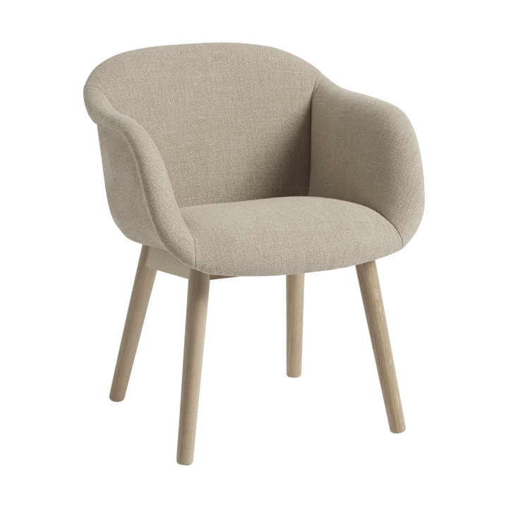 Fiber Soft Poltrona con gambe in legno - Ecriture 240/Oak - Muuto