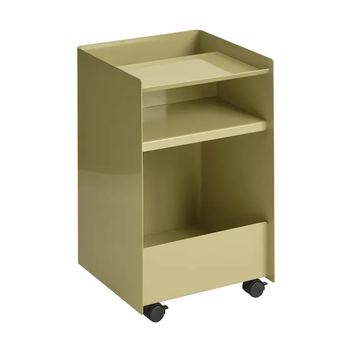 Folded Trolley carrello aperto - Dark beige green 37,4x61,5x37,2 cm - Muuto