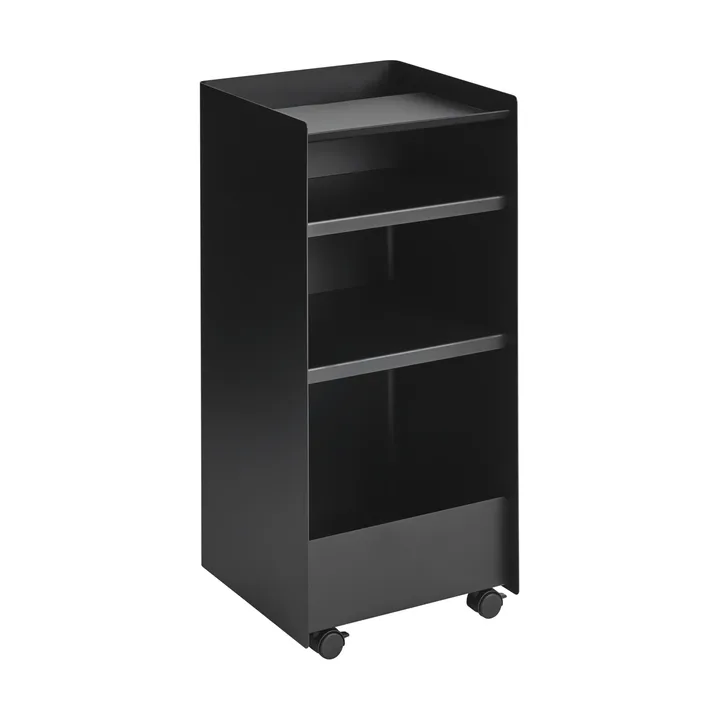 Folded Trolley carrello aperto - Nero, 37,4x38,7x37,2 cm - Muuto