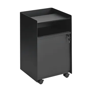 Folded Trolley carrello con armadietto - Black - Muuto