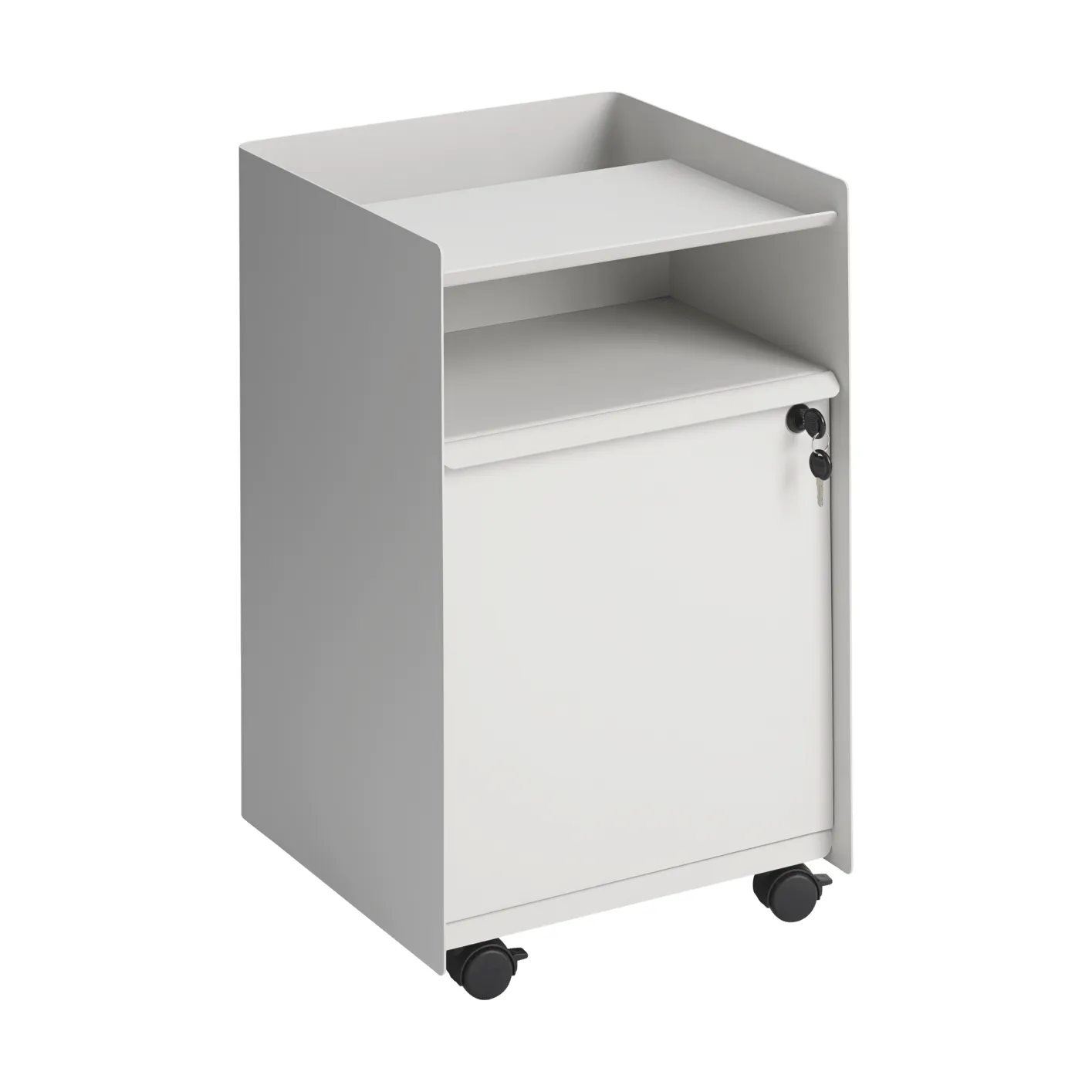 Folded Trolley carrello con armadietto, Grey Muuto