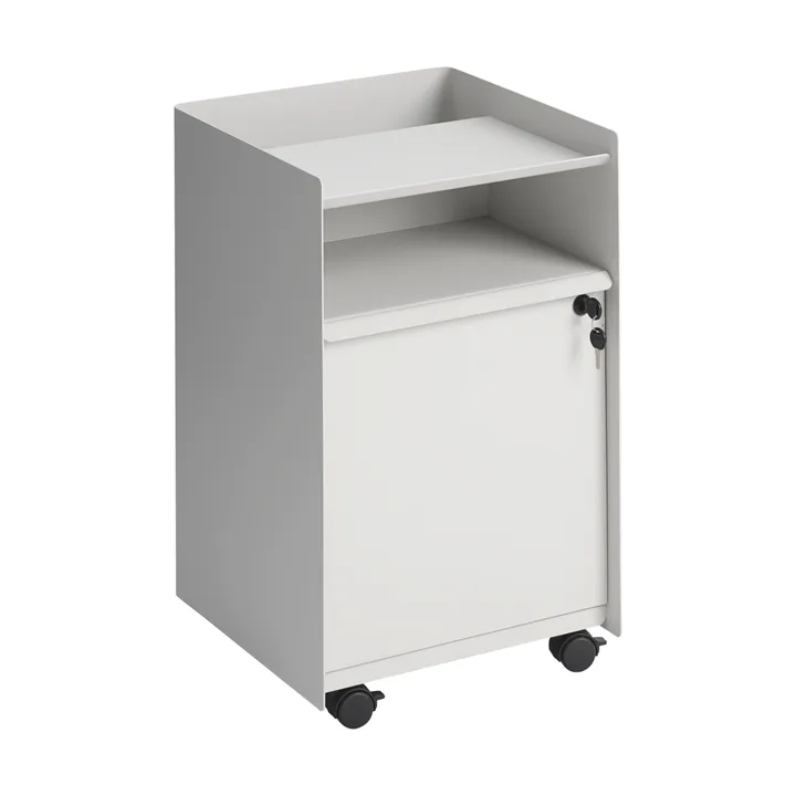 Folded Trolley carrello con armadietto - Grey - Muuto