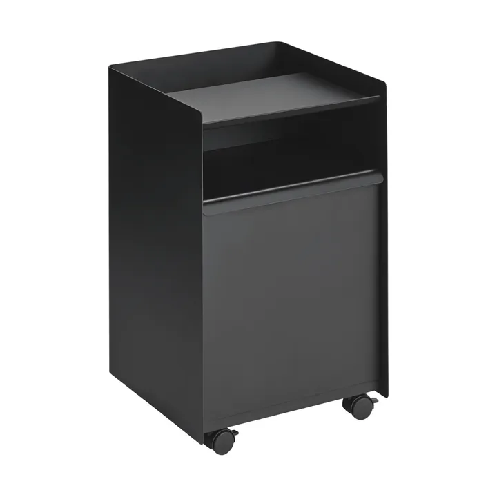 Folded Trolley carrello con cassetto - Black - Muuto