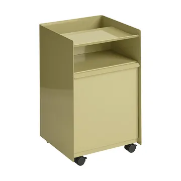Folded Trolley carrello con cassetto - Dark beige green - Muuto