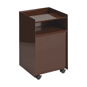 Folded Trolley carrello con cassetto - Rosso scuro - Muuto