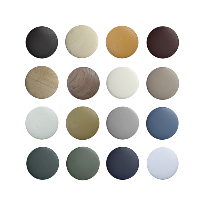 Gancio da parete Dots wood light blue in legno, Ø13 cm Muuto