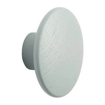 Gancio da parete Dots wood sage green in legno - Ø6,5 cm - Muuto