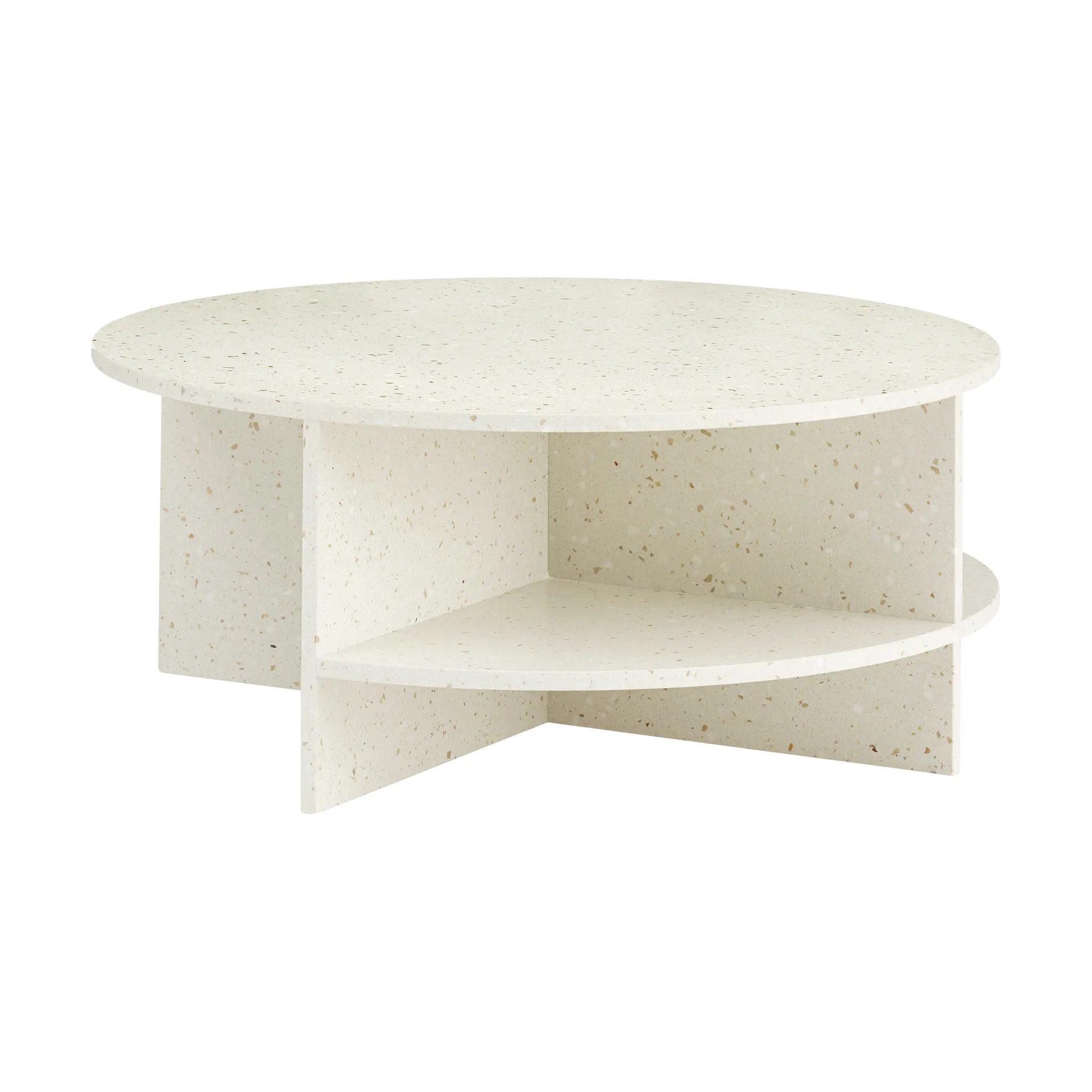 Halves tavolino, Off white-terrazzo Muuto