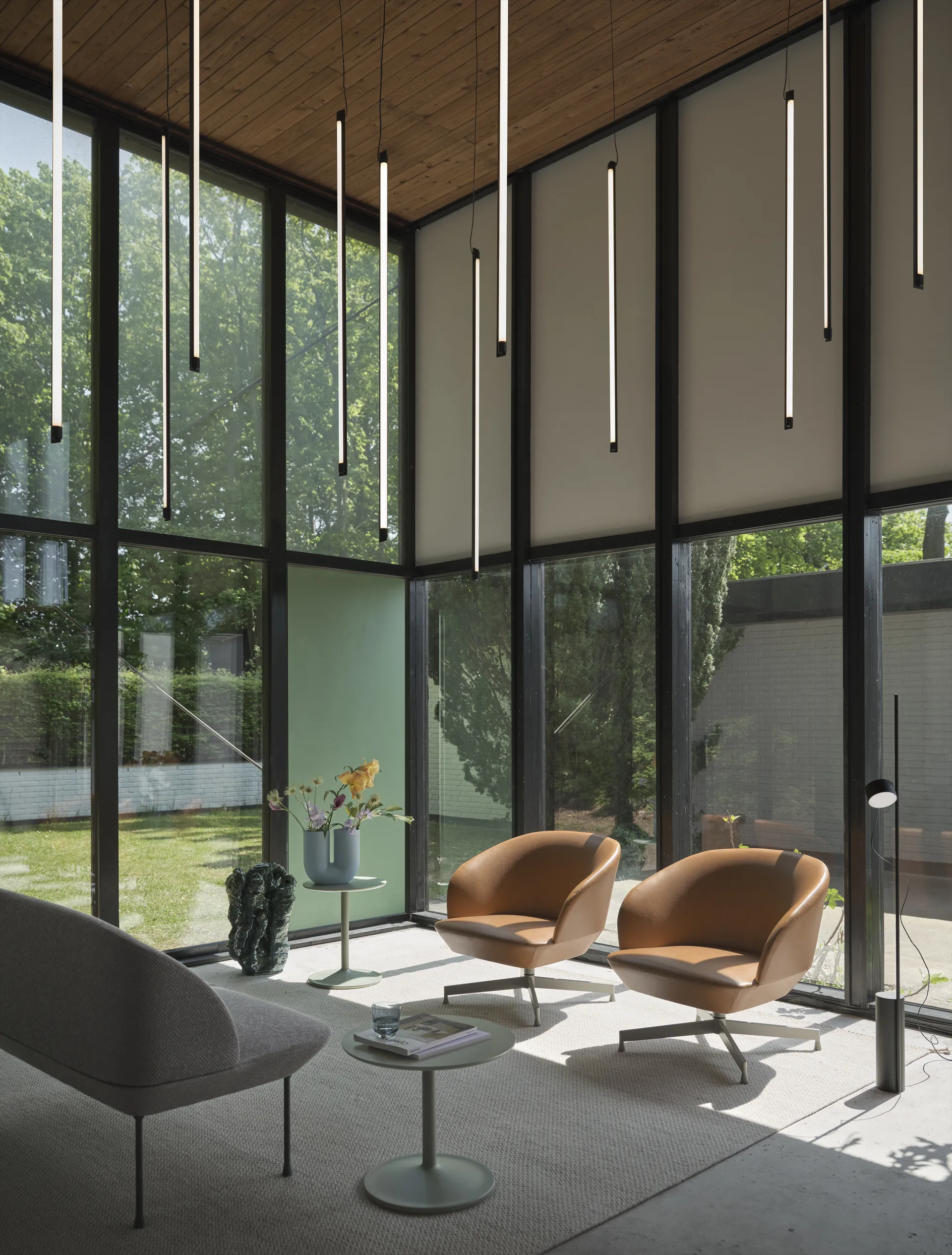 Lampada a sospensione Fine Suspension Lamp 90 cm, Black Muuto