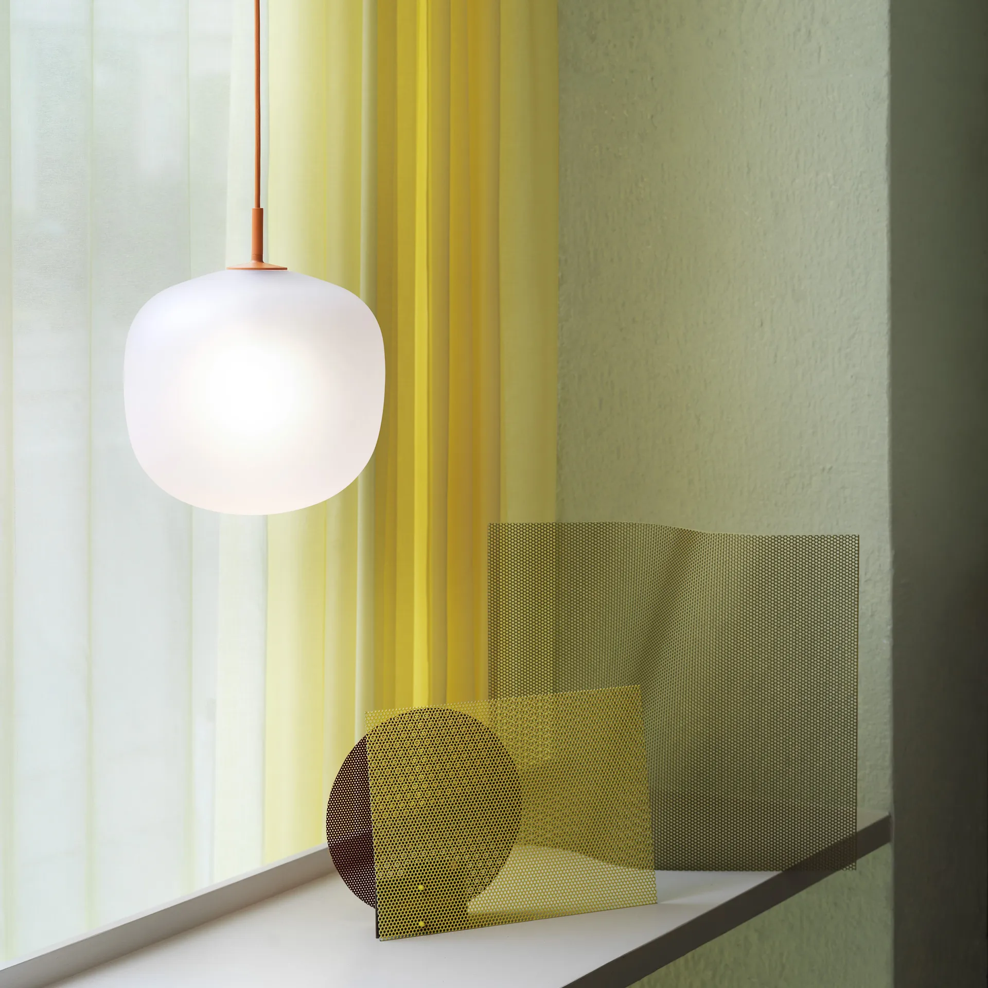 Lampada a sospensione Rime Ø 25 cm, arancione Muuto