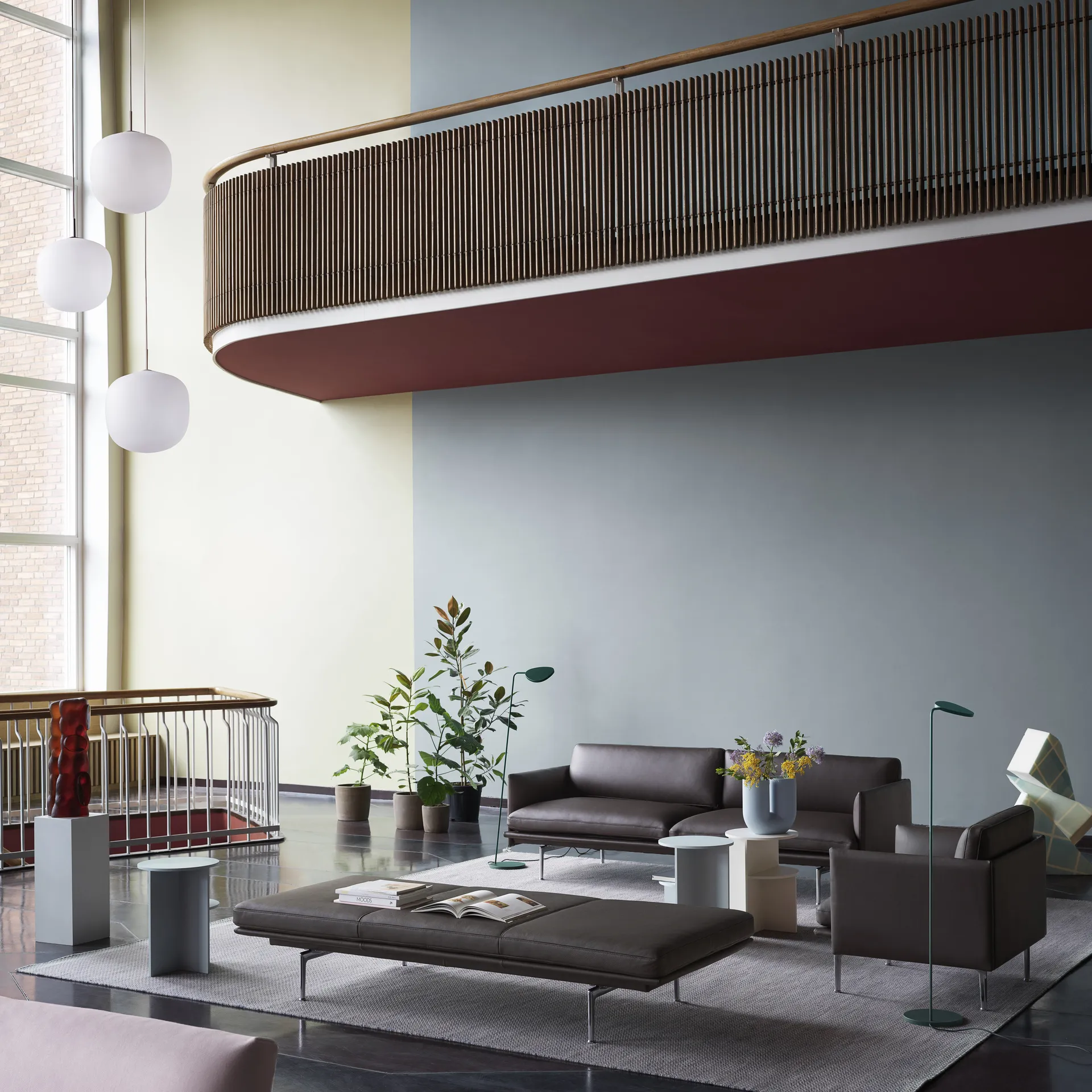 Lampada a sospensione Rime Ø 45 cm, nero Muuto