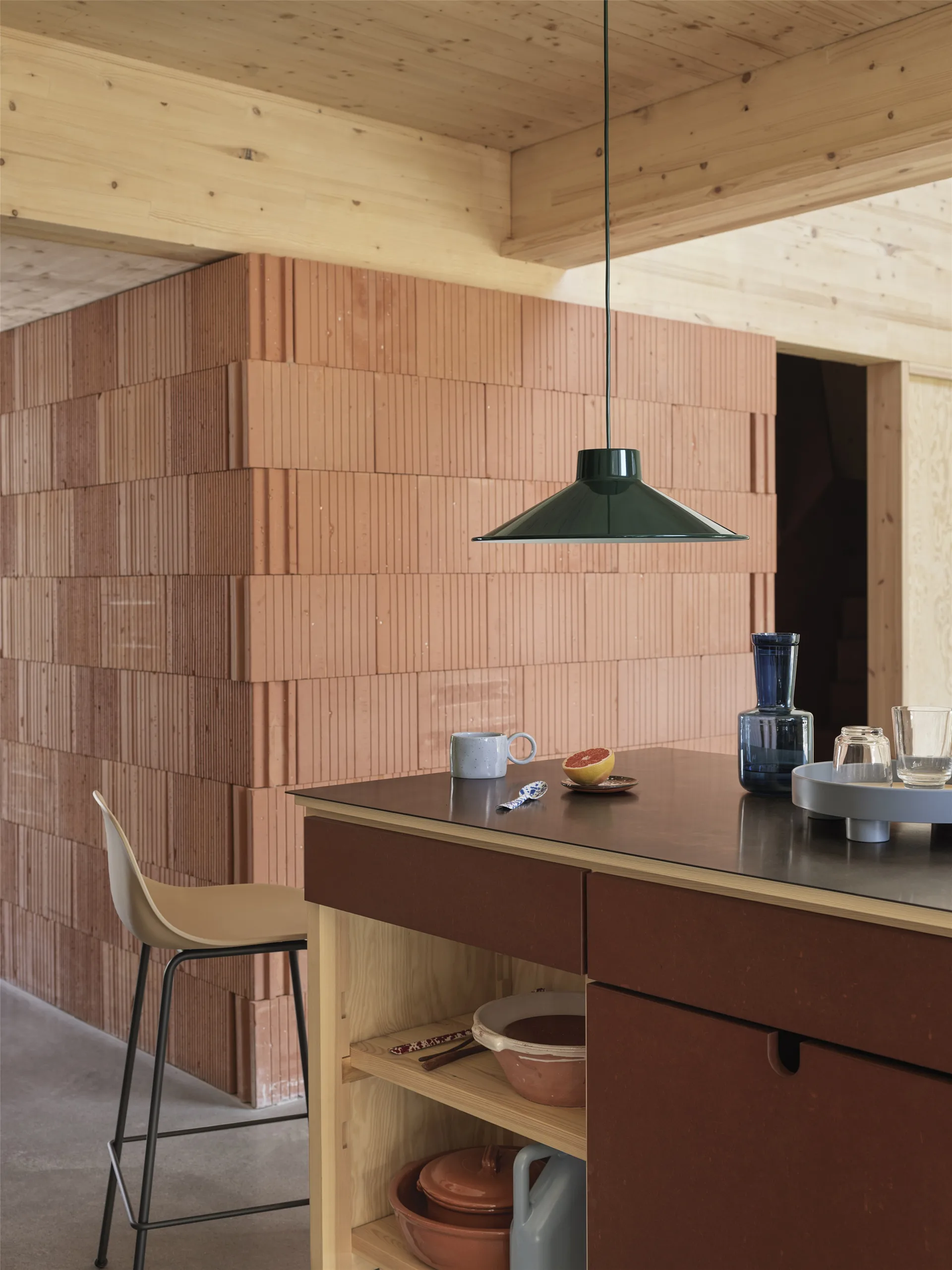 Lampada da soffitto Top Ø36 cm, Verde scuro Muuto