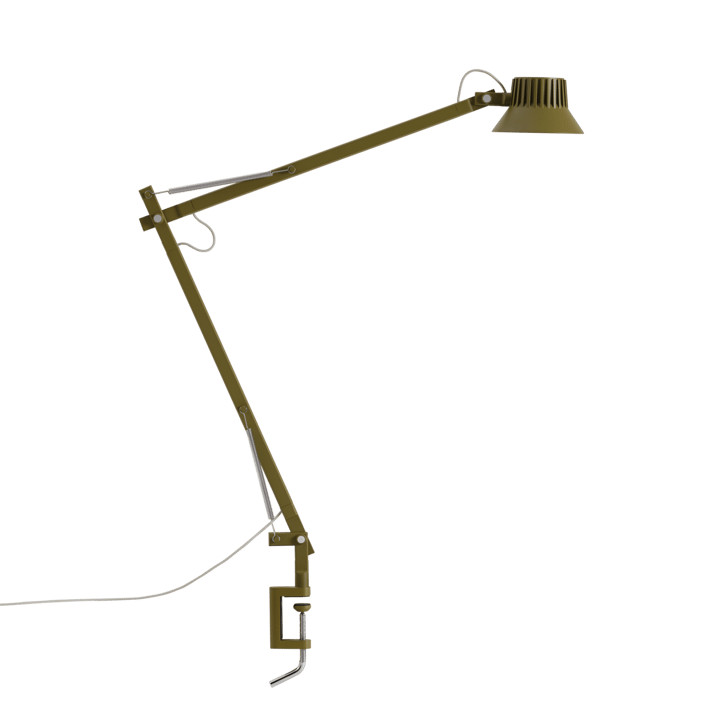 Lampada da tavolo con morsetto Dedicate L2  - Brown Green - Muuto