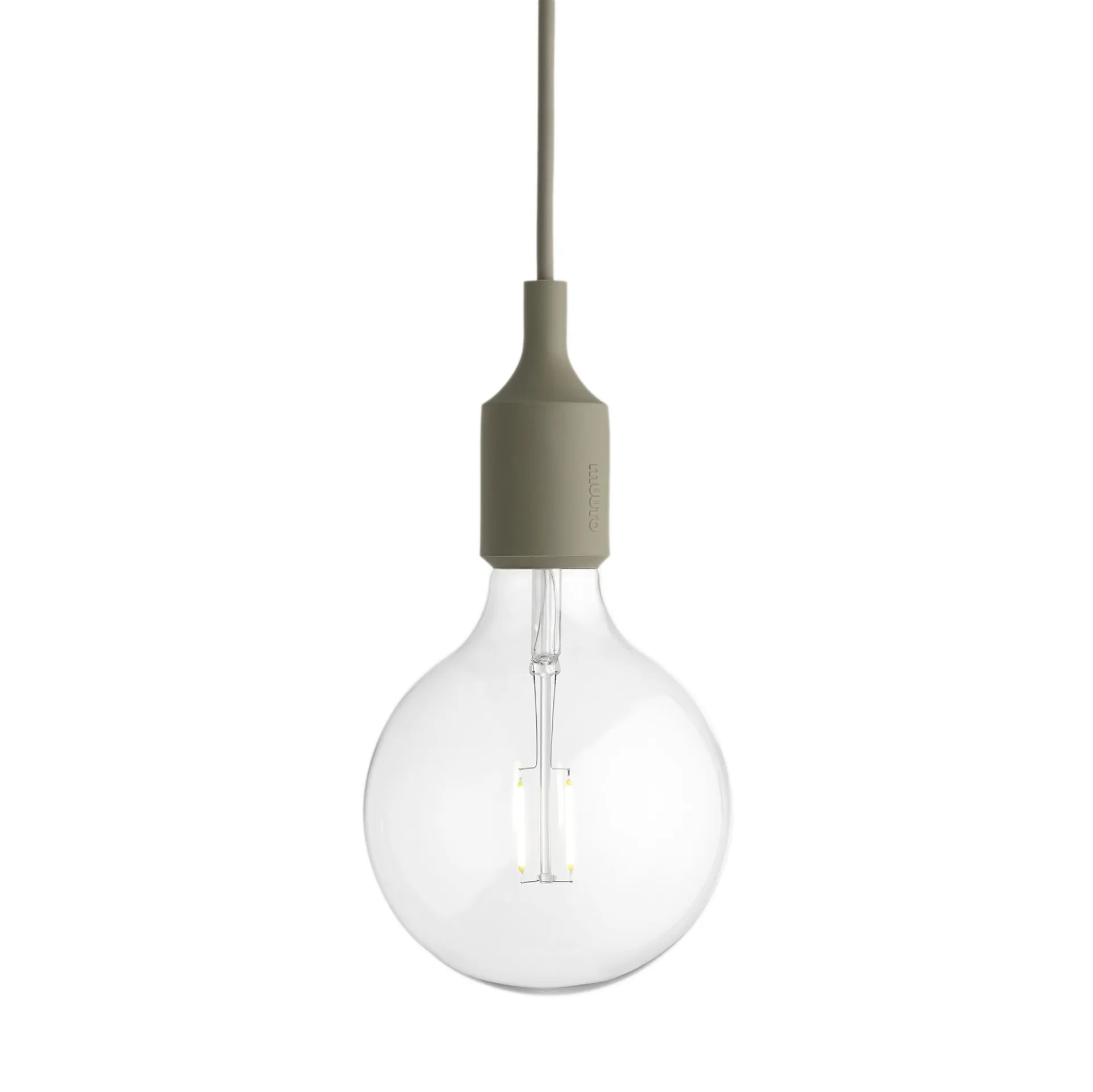 Lampadario E27, verde oliva Muuto