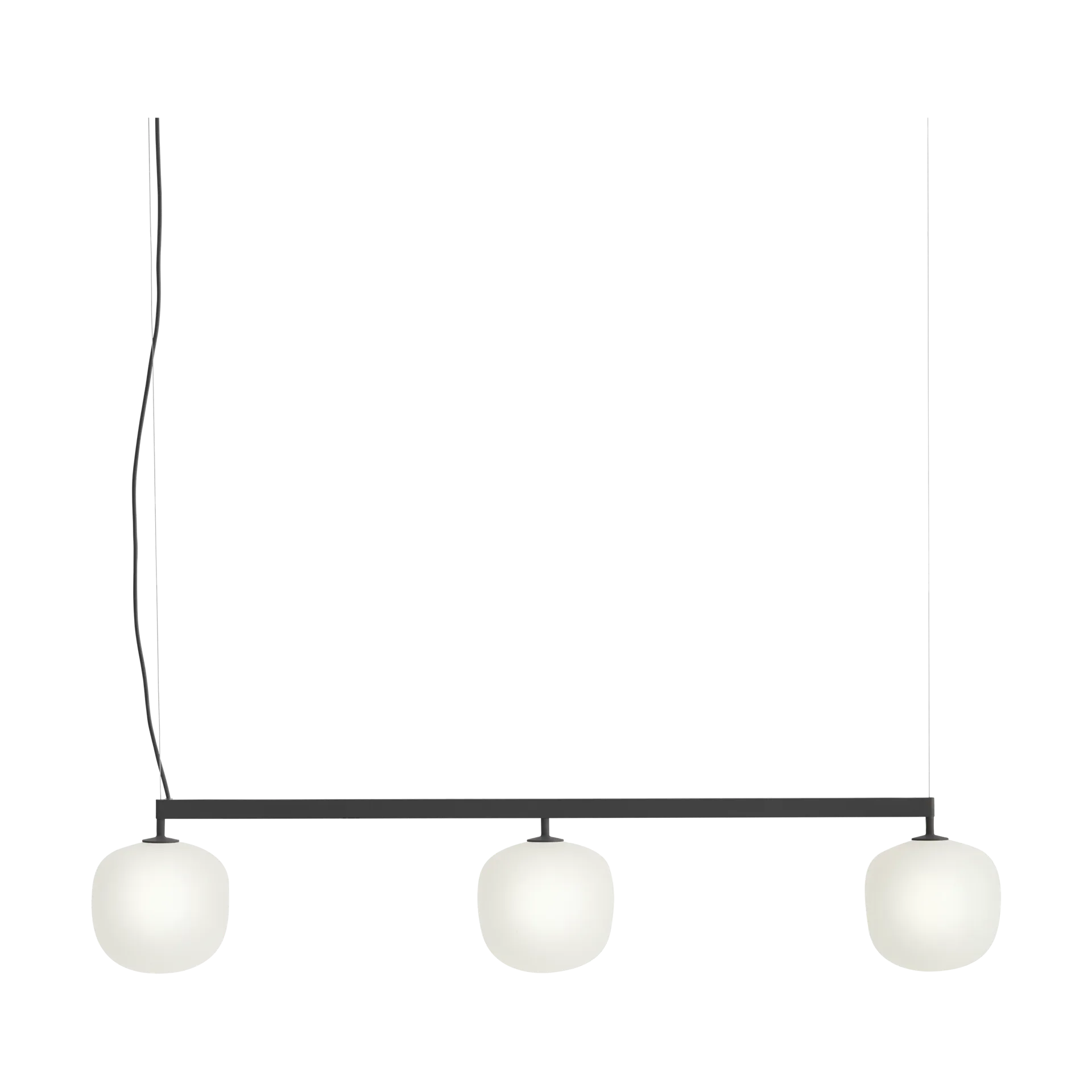 Lampadario Rime Rail , Nero Muuto