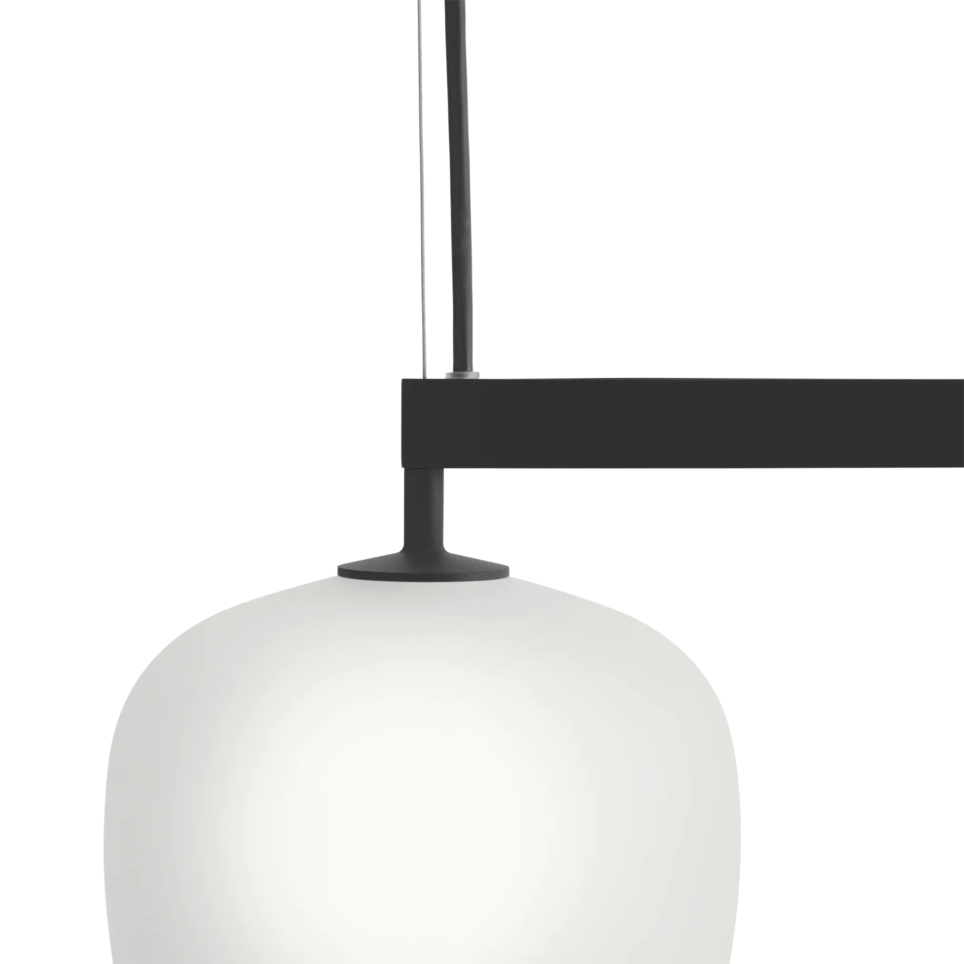 Lampadario Rime Rail , Nero Muuto