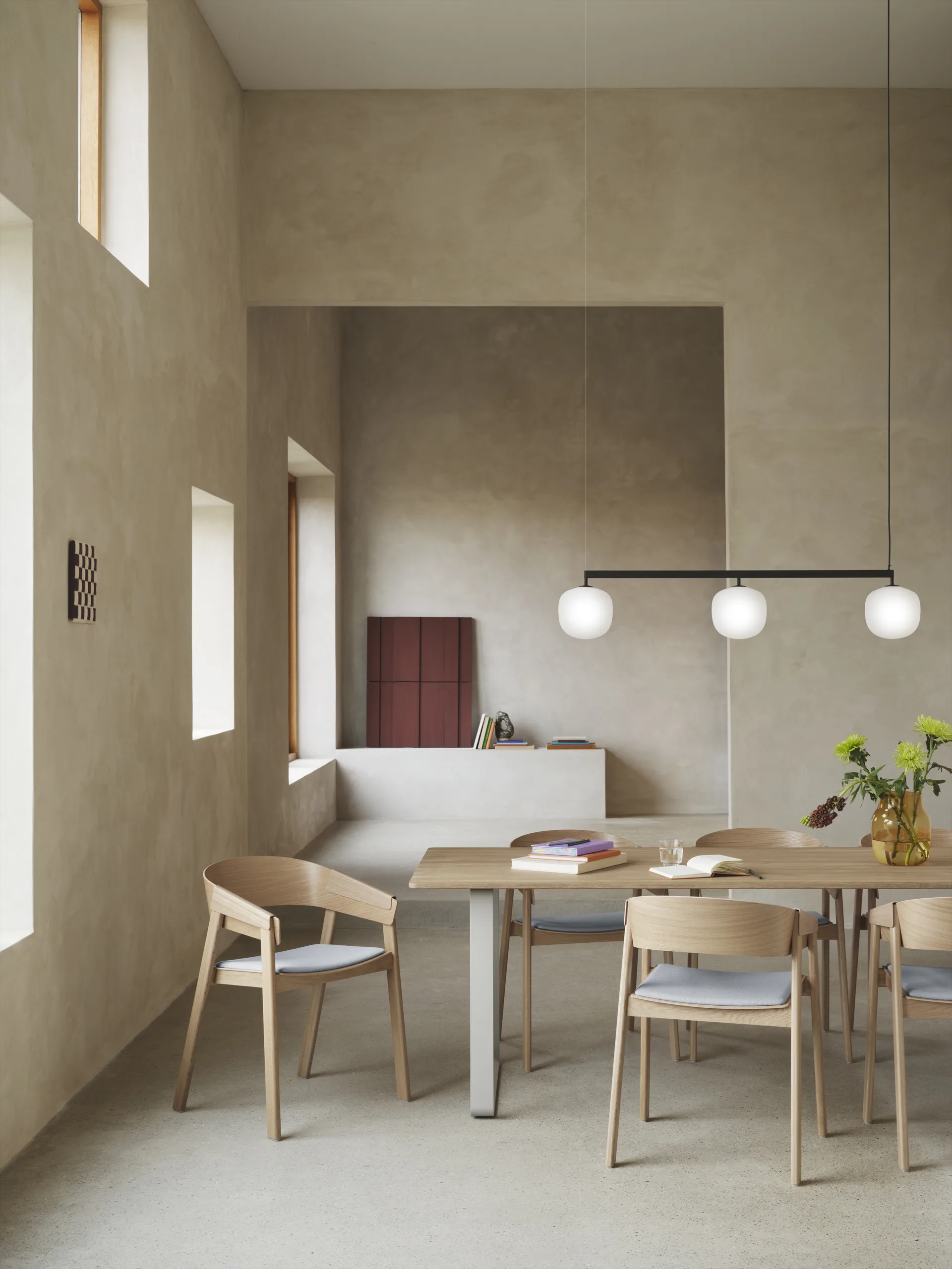 Lampadario Rime Rail , Nero Muuto